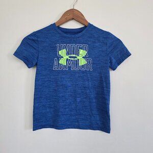 Under Armour Boys Blue Graphic T-Shirt Size 6